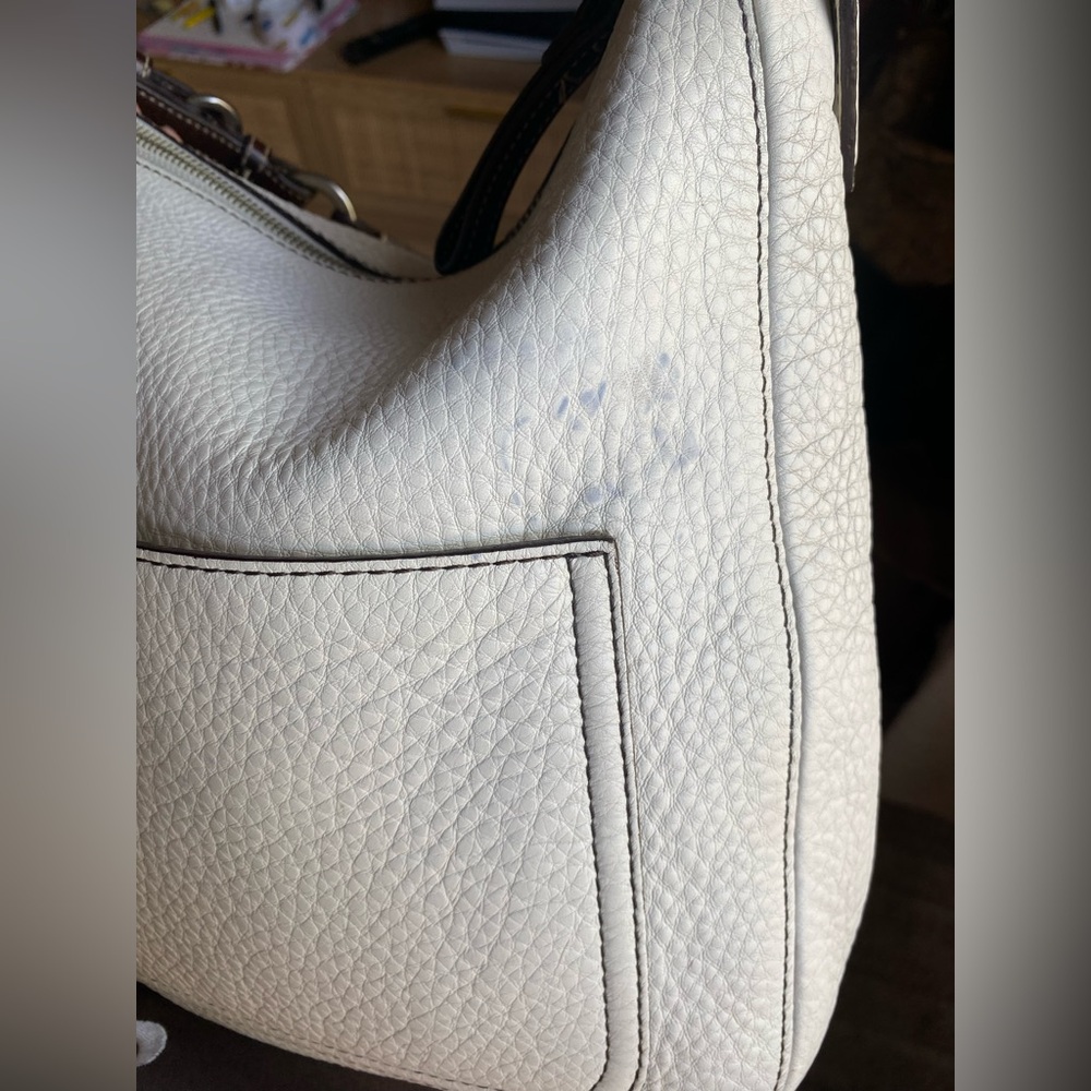 Coach Chelsea White Pebble Leather Hobo Bag - Picture 7 of 9